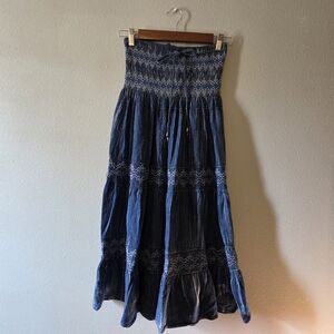 Lapis Jean Skirt/dress